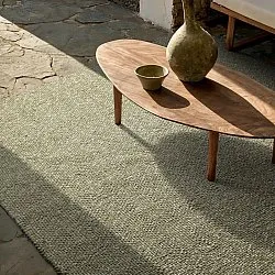 Vloerkleden voor binnen en buiten - Orta Wool Look (mosgroen)