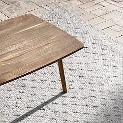 Vloerkleden voor binnen en buiten - Todi Wool Look (grijs/beige)