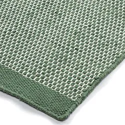 Vloerkleden voor binnen en buiten - Coastal Wool Look (groen/wit)