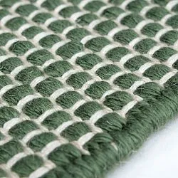 Vloerkleden voor binnen en buiten - Coastal Wool Look (groen/wit)
