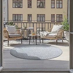 Rond vloerkleed - Bergen (grijs)