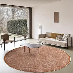 Rond vloerkleed - Tromsø (oranje)