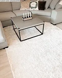 Hoogpolig vloerkleed - Cosy (wit)