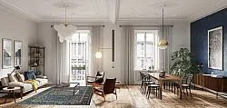 Wilton - Vinadio (blauw/goud)