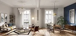 Wilton - Pavia (beige/zwart)