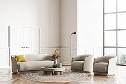 Ronde vloerkleden - Indoor/Outdoor Angus (beige)