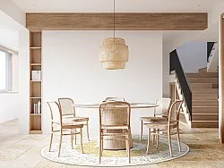 Rond vloerkleed - Arabella (ochre)