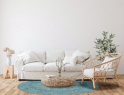 Rond vloerkleed - Lainey (blauw)