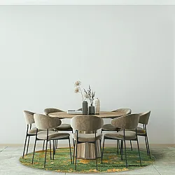 Rond vloerkleed - Domont (groen)