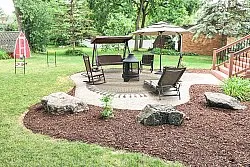 Ronde vloerkleden - Indoor/Outdoor Athena (beige)