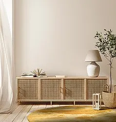 Ronde vloerkleden - Aranga Super Soft Fur (ochre)