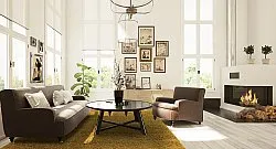 Hoogpolig vloerkleed - Zoe (ochre)
