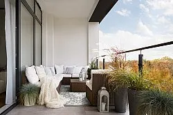 Ronde vloerkleden - Indoor/Outdoor Hampton (grijs)
