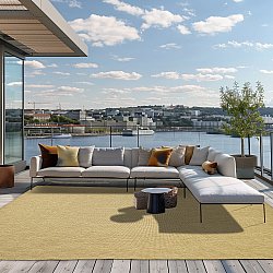 Vloerkleden voor binnen en buiten - Thurman (geel)