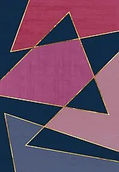 Wilton - Jade (donkerblauw/roze)