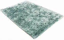 Hoogpolig vloerkleed - Janjira (blauw/groen)