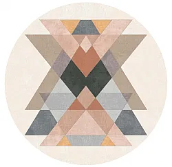 Rond vloerkleed - Jeral (beige/multi)