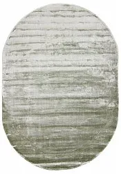 Ovaal viscose-vloerkleed - Jodhpur Special Luxury Edition (groen)
