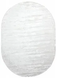 Ovaal viscose-vloerkleed - Jodhpur Special Luxury Edition (offwhite)