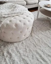 Hoogpolig vloerkleed - Cosy (wit)