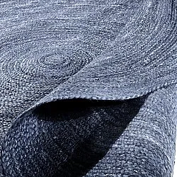 Rond jute vloerkleed - Amasia (blauw)