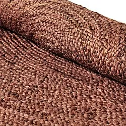 Rond jute vloerkleed - Amasia (kastanje)