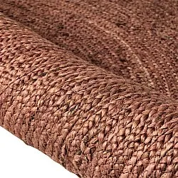 Rond jute vloerkleed - Amasia (kastanje)