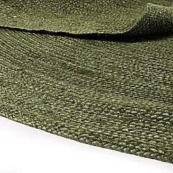 Rond jute vloerkleed - Amasia (militair groen)