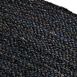 Rond jute vloerkleed - Amasia (donkerblauw)