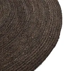 Rond jute vloerkleed - Amasia (donker taupe)