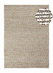 Jute-vloerkleed - Bally Jute/wool Bubble (natuur/wit)