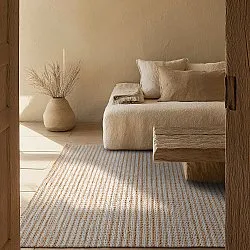 Jute-vloerkleed - Howrah Braided Jute (natuur/wit)