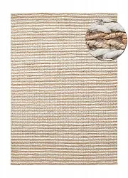 Jute-vloerkleed - Howrah Braided Jute (natuur/wit)