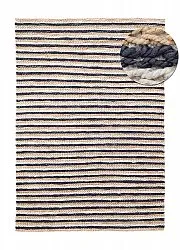 Jute-vloerkleed - Howrah Braided Jute (natuurlijk/wit/zwart)