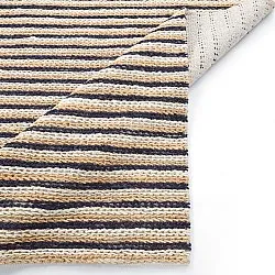 Jute-vloerkleed - Howrah Braided Jute (natuurlijk/wit/zwart)