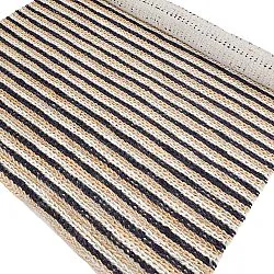 Jute-vloerkleed - Howrah Braided Jute (natuurlijk/wit/zwart)