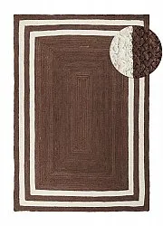 Jute-vloerkleed - Jessore (bruin/wit)