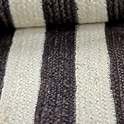 Jute-vloerkleed - Jessore (donker taupe/wit)