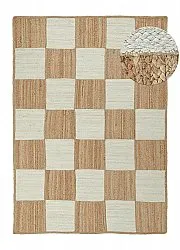 Jute-vloerkleed - Khulna (natuur/wit)