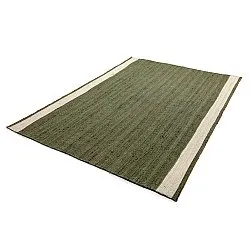 Jute-vloerkleed - Senaki (militair groen/wit)