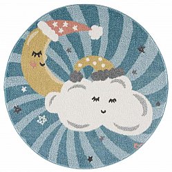 Kindervloerkleed -Night Clouds Rond (multi)