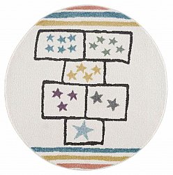 Kindervloerkleed - Hopscotch Stars Rond (multi)