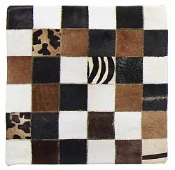 Koeienhuid-kussen (kussensloop) 45 x 45 cm