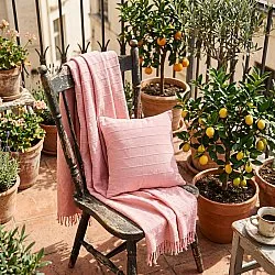 Kussensloop - Nalani cotton cushion cover (roze)