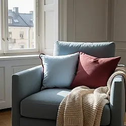 Kussensloop - Yrsa (blauw)
