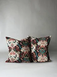 Kussensloop x 2 Paula (blauw/multi)