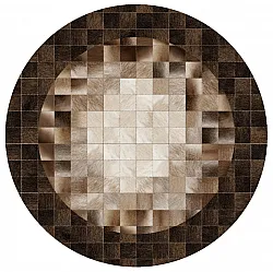 Rond vloerkleed - Livada (bruin/multi)
