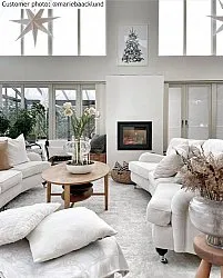 Hoogpolig vloerkleed - Cosy (wit)