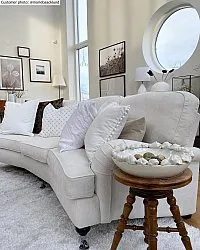 Hoogpolig vloerkleed - Cosy (wit)