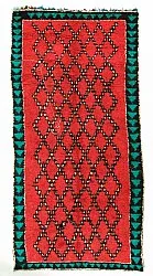 Marokkaanse Berber tapijt Boucherouite 370 x 170 cm